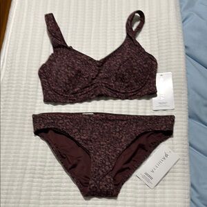 Athleta Brown Bikini Swimwear